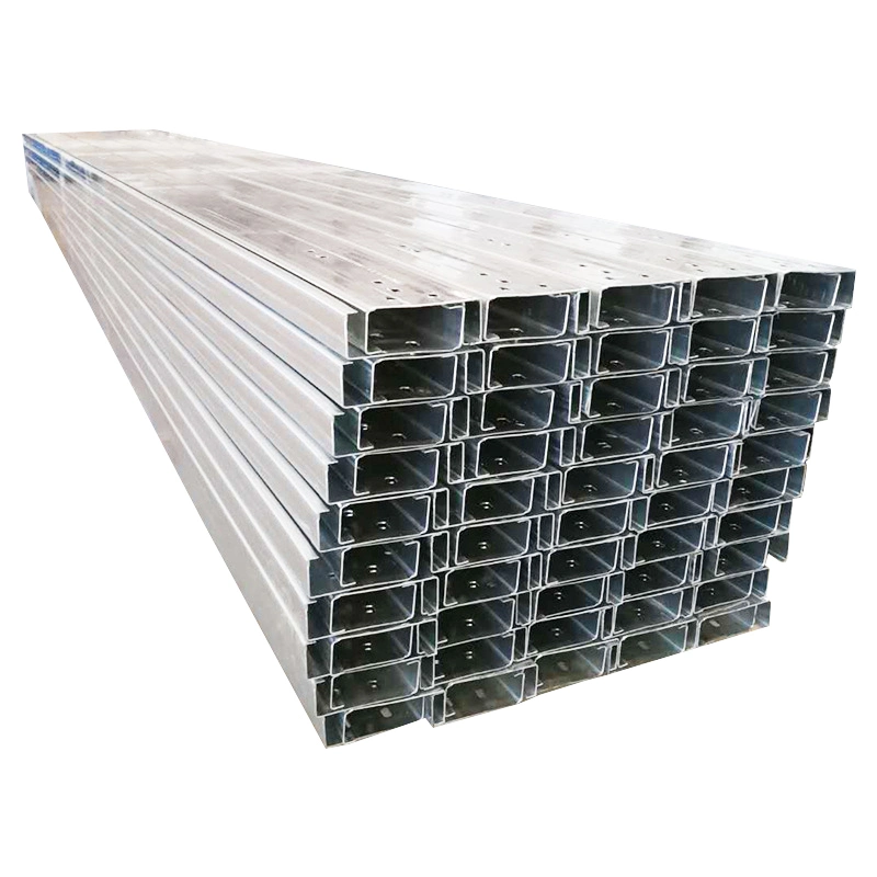 Customized Photovoltaic Bracket Steel Structure Q235 Cold-Formed Punching U Channel C-Shaped Steel Purlin