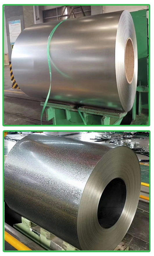 High Strength Zero Spangle Big Oiled Semi Hard Zn Zinc Coating Building Material Dx51d SPCC SGCC CGCC Dx51d Dx52D Dx53D Zinc Coated Galvanized Steel Coil