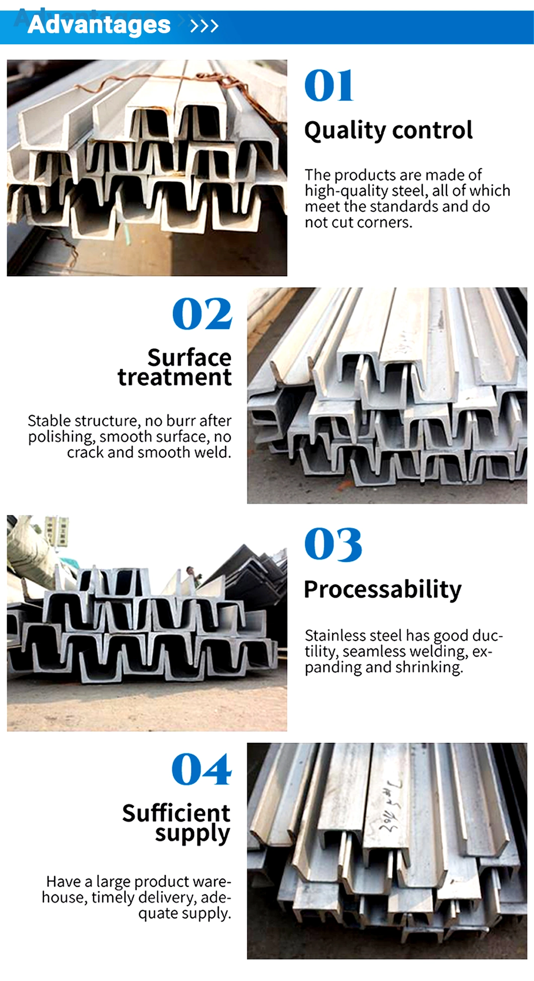 Channel Steel C/U Channel ASTM A36 Steel Dimensions Price Per Meter